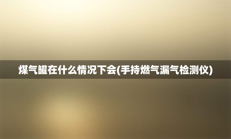 煤气罐在什么情况下会(手持燃气漏气检测仪)