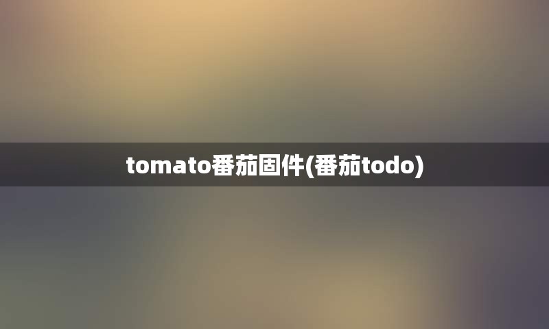 tomato番茄固件(番茄todo)